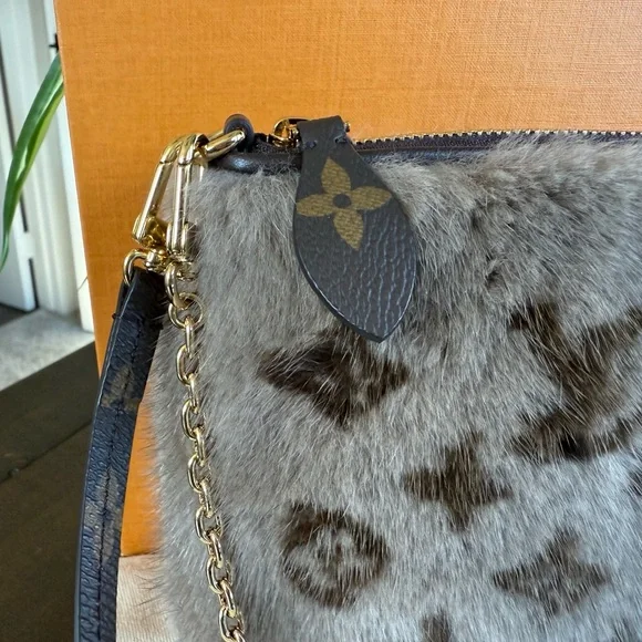 **RARE** Like New LV Brown Monogram Mink Crossbody Bag - Picture 3 of 14